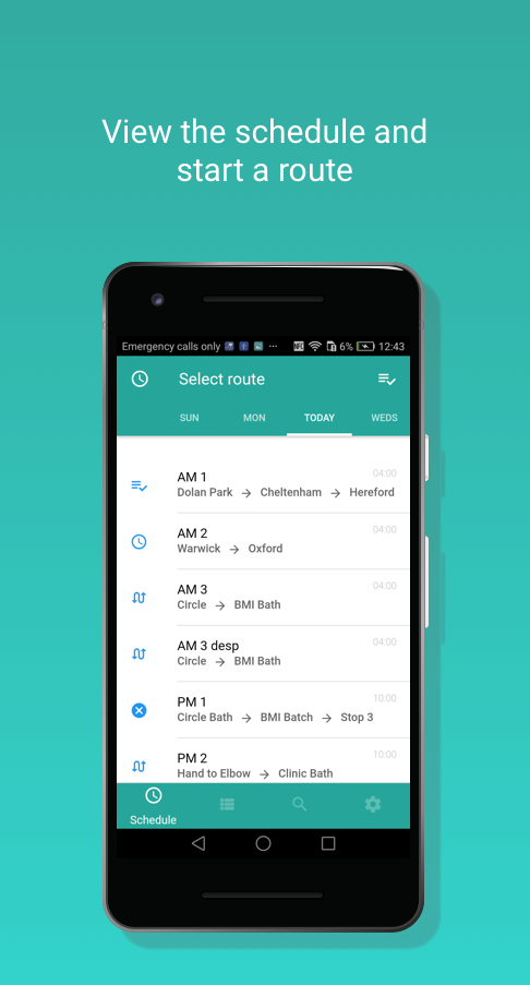 Health Edge Transport Mobile App