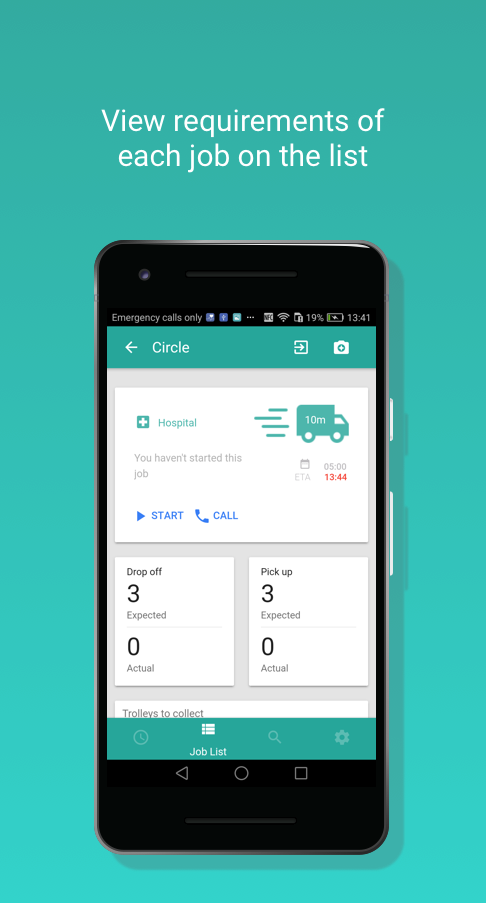 Health Edge Transport Mobile App