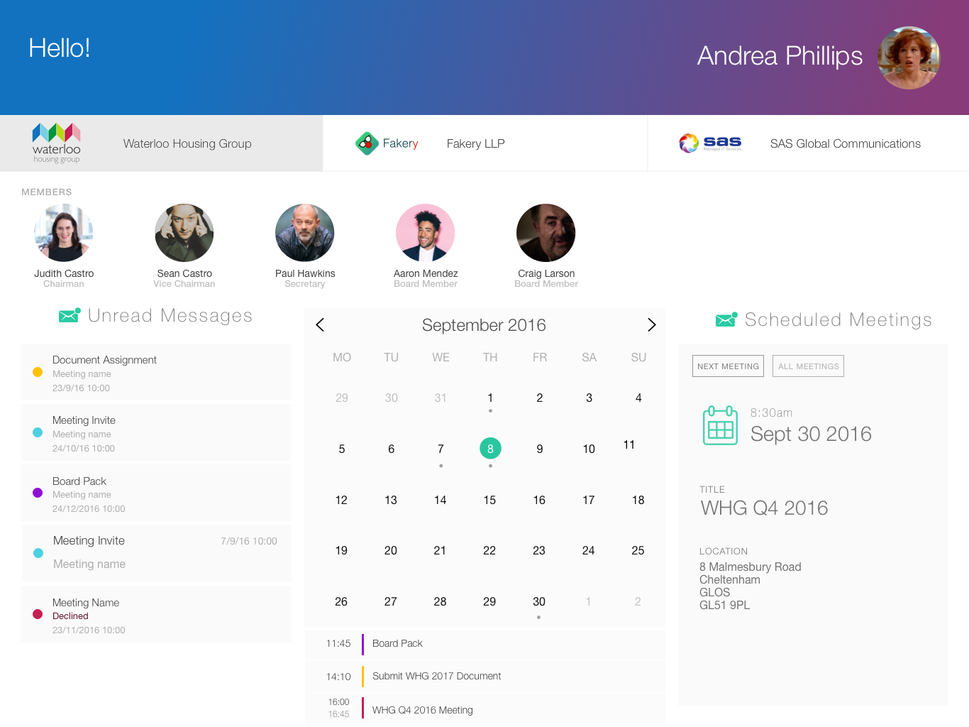Platform Housing Group SimpleBoard app