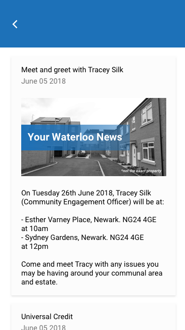 Your Waterloo tenant mobile app
